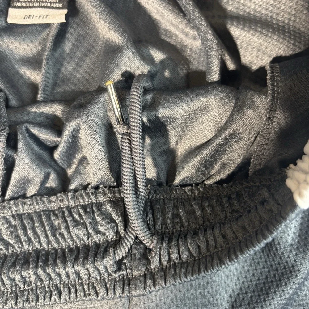 Jordan Basketball‎ Shorts Men's Large Gray Blue Dri-Fit Jumpman Logo Athletic